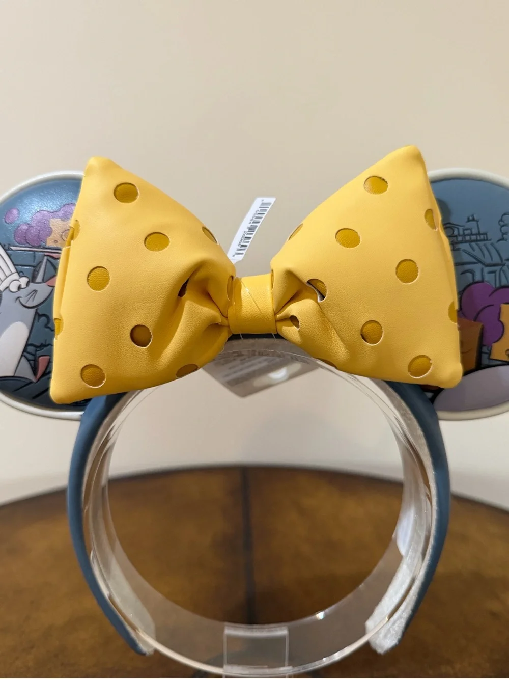 NEW DISNEY EPCOT FRANCE REMYS RATATOUILLE ADVENTURE EARS HEADBAND BIG CHEESE BOW